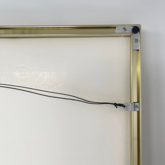 Vintage Framed Art Southwest Navajo Blanket Watercolor Painting Signed Pat Kelly - Picture 10 of 10